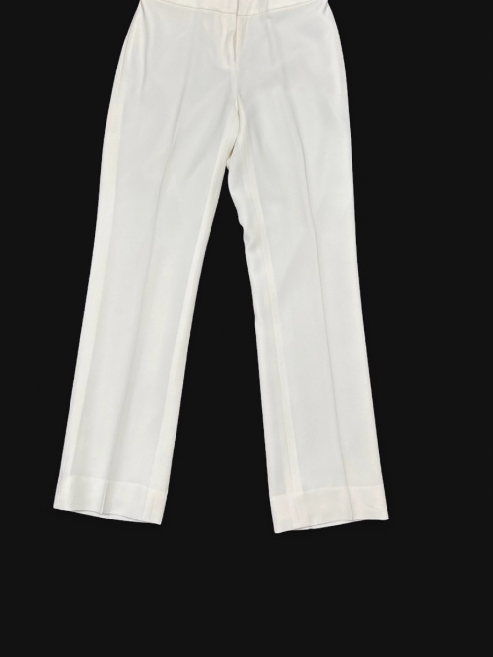 Lafayette 148 New York Ivory Straight Leg Dress Pants Size 2 Lined